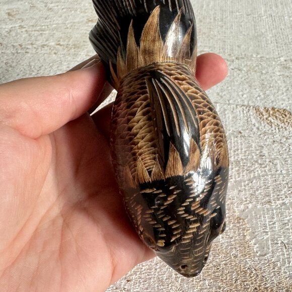 Carved Fish Decor - Made in Thailand - Picture 4 of 10